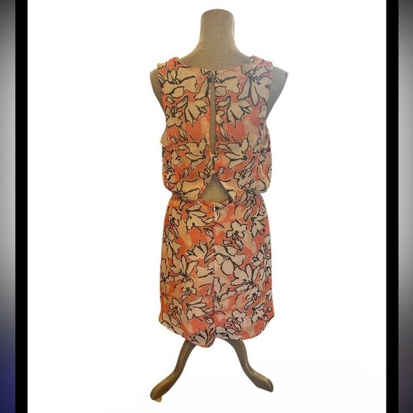 Banana Republic Floral Sleeveless Dress - Pink and White 10 (UBUP2) - Picture 2 of 6